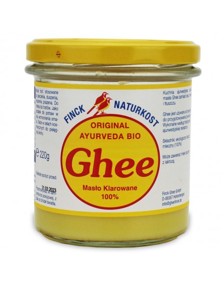 Masło klarowane Ghee BIO 220g / Finck Naturkost