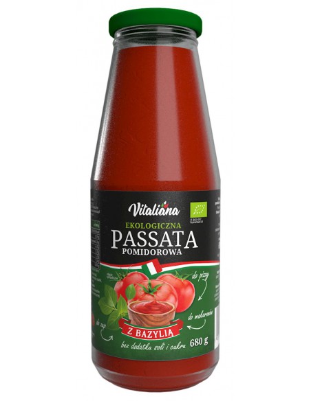 Passata pomidorowa z bazylią BIO 680 g / VITALIANA