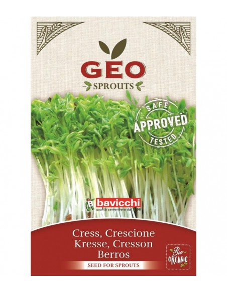 Rzeżucha EKO - nasiona na kiełki 35g / 350g - GEO Bavicchi