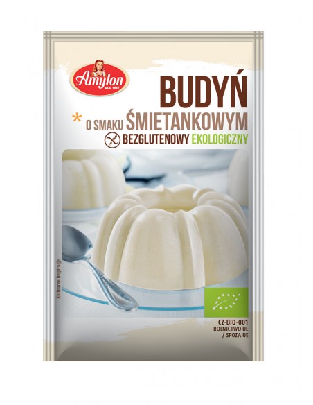 Budyń o smaku śmietankowym bezglutenowy BIO 40 g / Amylon