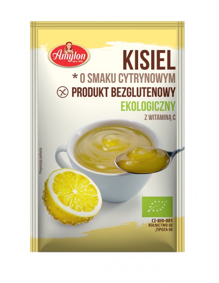 Kisiel o smaku cytrynowym bezglutenowy BIO 30 g / Amylon