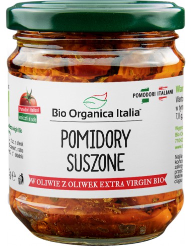 Pomidory suszone w oliwie z oliwek extra virgin BIO 190g / Bio Organica Italia