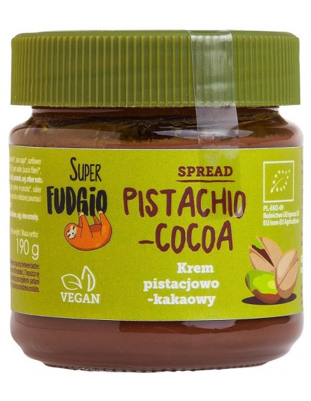 Krem pistacjowo-kakaowy bezglutenowy BIO 190g Me Gusto