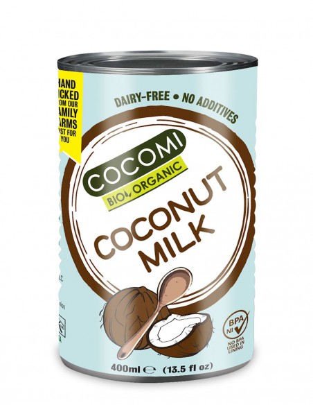 Napój kokosowy w puszce 17% tłuszczu BIO 400ml (coconut milk)- COCOMI