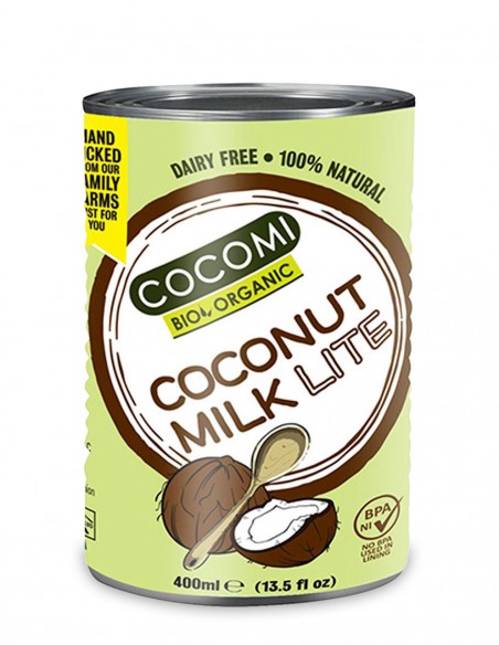 Napój kokosowy light w puszce 9% tłuszczu BIO 400ml (coconut milk)- COCOMI