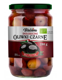 Oliwki czarne bez pestek w zalewie BIO 280 g / Vitaliana