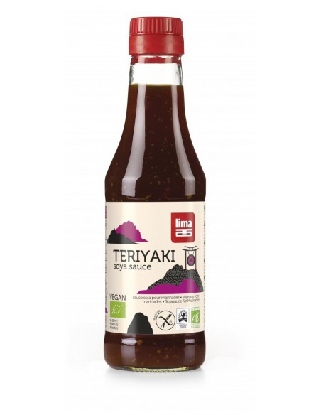 Sos sojowy słodki TERIYAKI bezglutenowy BIO 250ml Lima