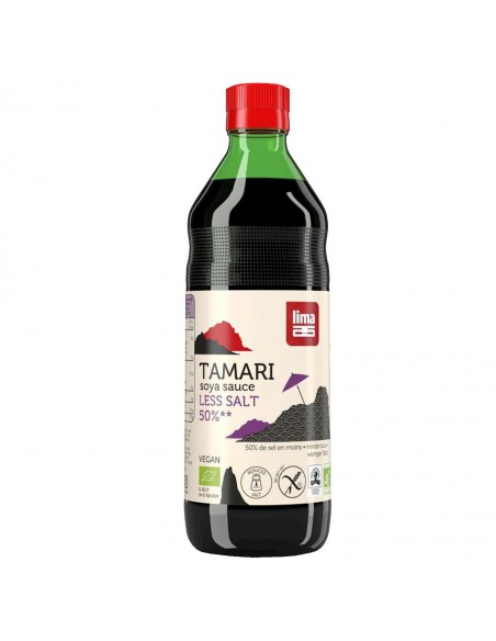 Sos sojowy TAMARI 50% mniej soli bezglutenowy BIO 250ml / 500ml LIMA