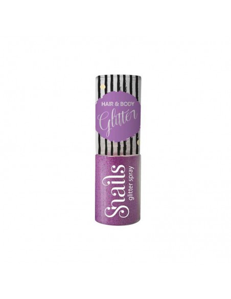 Brokat w sprayu do ciała i włosów, Liliowy, Purple, 10 g, Snails
