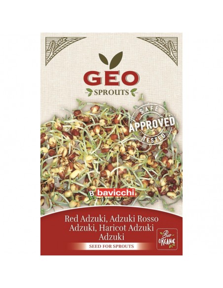 Fasola Adzuki EKO - nasiona na kiełki 90g / 400g - GEO Bavicchi