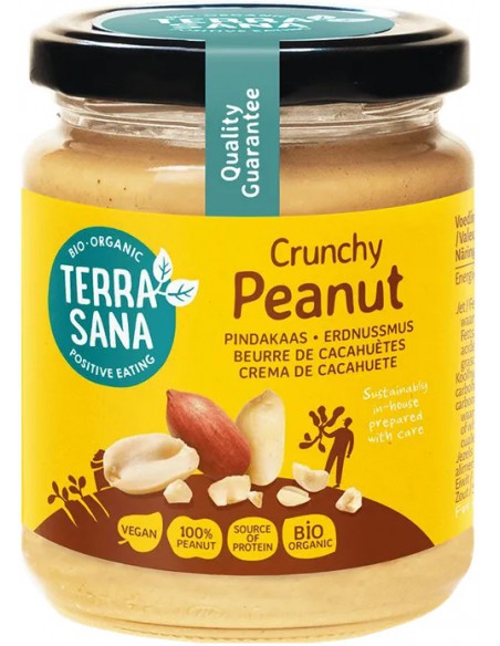 Masło orzechowe z kawałkami orzeszków BIO 250g / 500g - Terrasana