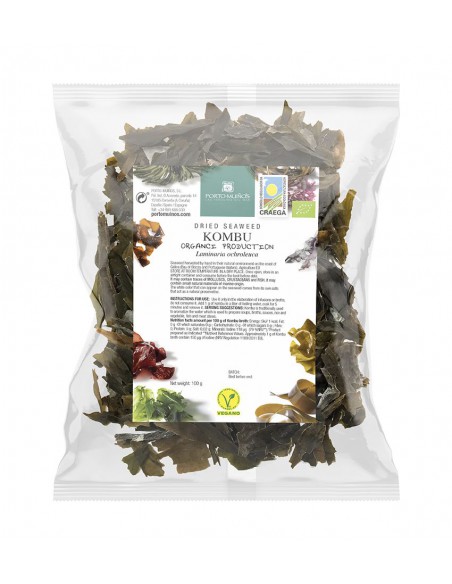 Algi morskie suszone - Kombu BIO 100g / Porto Muinos