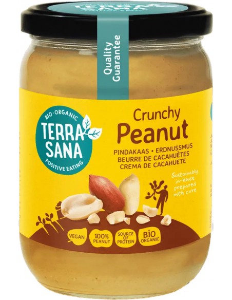 Masło orzechowe z kawałkami orzeszków BIO 250g / 500g - Terrasana