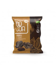Rodzynki w surowej czekoladzie BIO 50g - COCOA