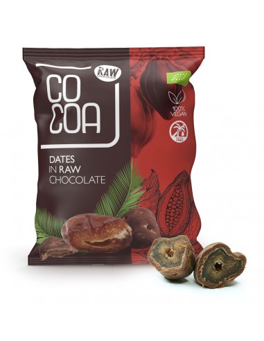 Daktyle w surowej czekoladzie BIO 70g - COCOA