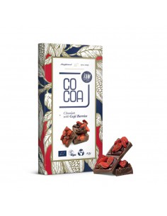 Czekolada surowa z jagodami goji BIO 50g - COCOA