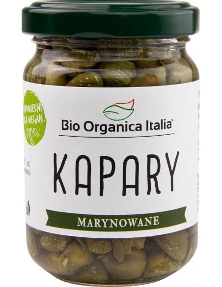 Kapary marynowane BIO 140g (90g) / Bio Organica Italia