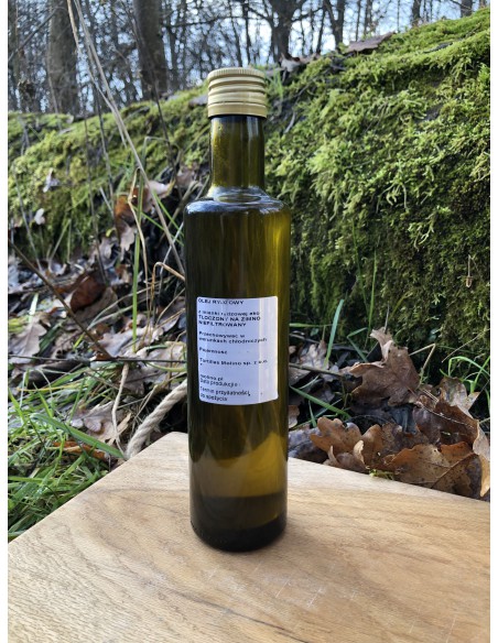 Olej rydzowy z lnianki świeżo tłoczony na zimno 500ml