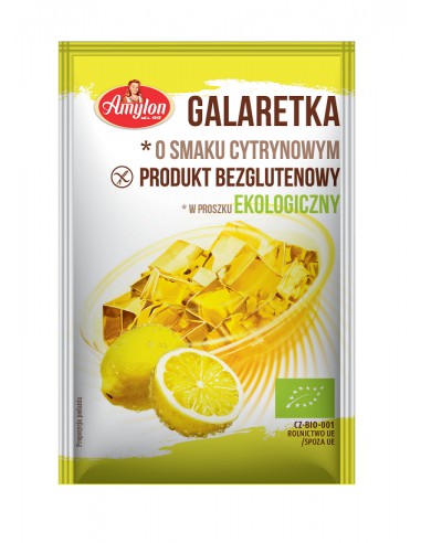 Galaretka o smaku cytrynowym bezglutenowa BIO 40 g - Amylon