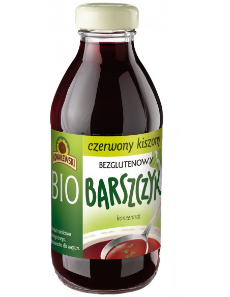 Barszcz czerwony kiszony bezglutenowy koncent. BIO 320ml / Kowalewski